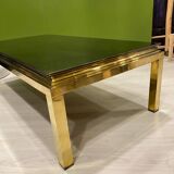 Table basse verre eglomisé 1970