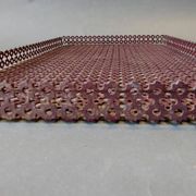 Especially table tray in perforated metal 1950.