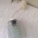 Suspension vintage ' 70s, molded glass globe highlight