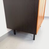 Vintage Scandinavian modernist wardrobe in teak and metal from the 1960s.
