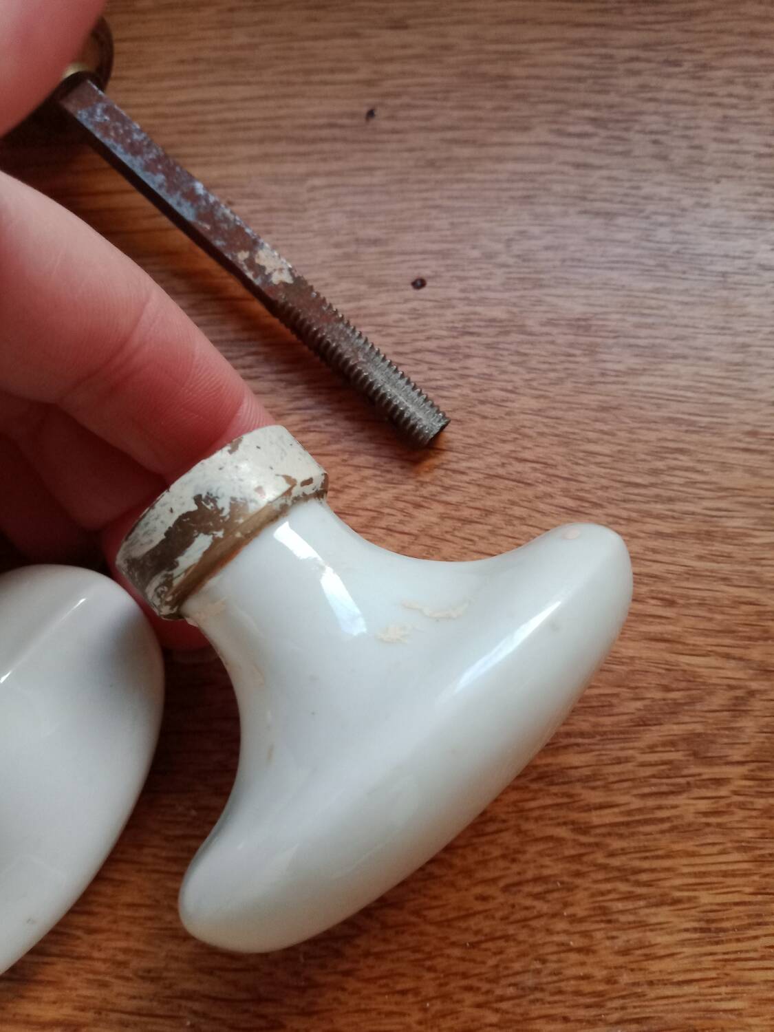 Porcelain door handles