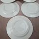 Assiettes Gien modernistes à pois dorés – lot de 9