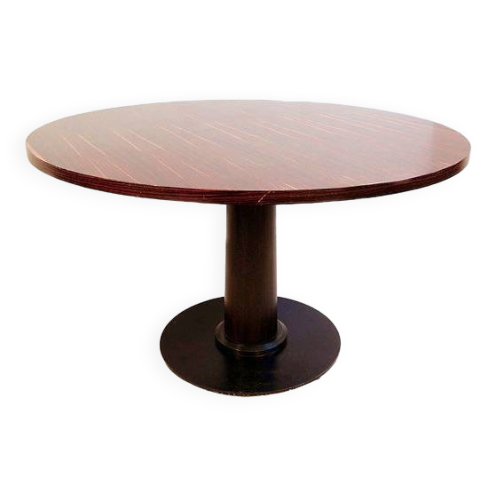 Macassar ebony round dining table Ø 128cm
