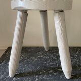 Painted brutalist stool