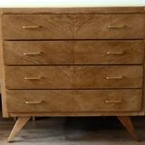 Commode scandinave d’époque années 60 pieds compas
