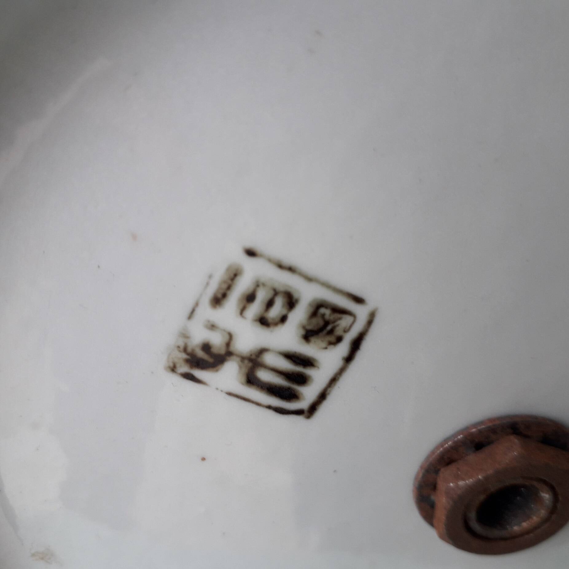 Paire de pieds de lampes en céramique