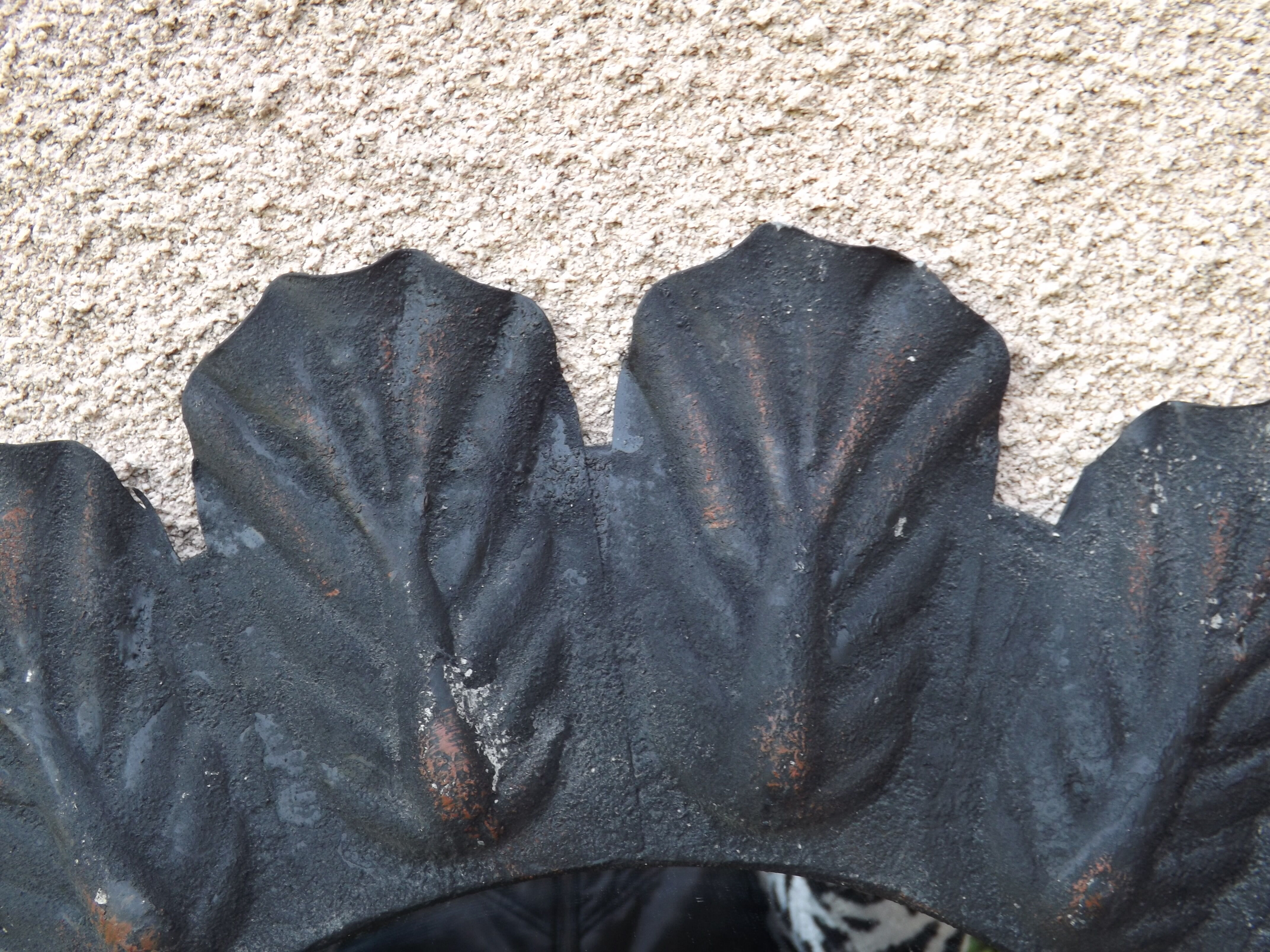 Mirror wrought iron old oval 92 cm x 72 cm