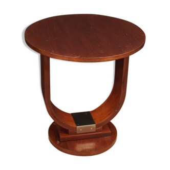 Italian design side table in mahogany and fruitwood