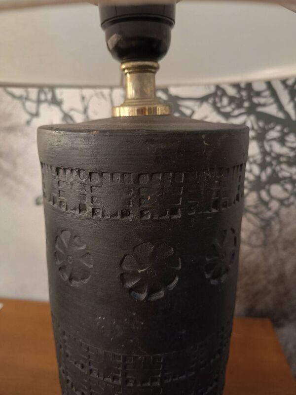 Lampe Vintage en Céramique Terre Cuite – Aldo Londi pour Bitossi, Ital