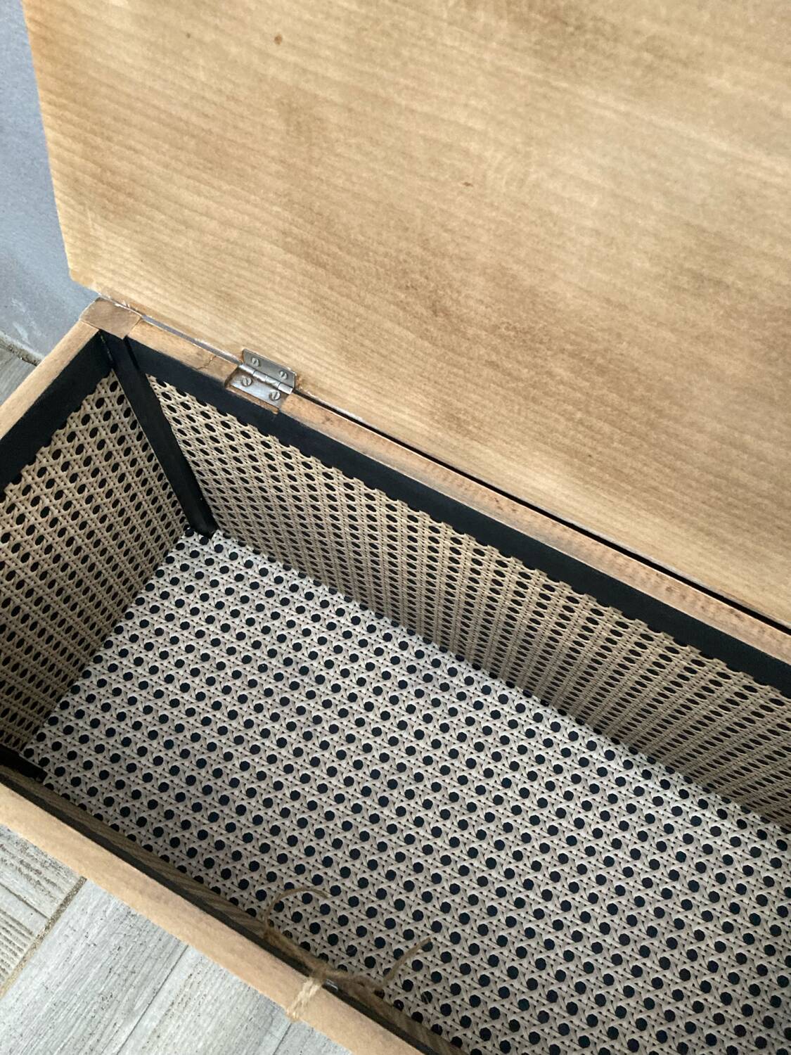 Vintage toy chest with removable heart