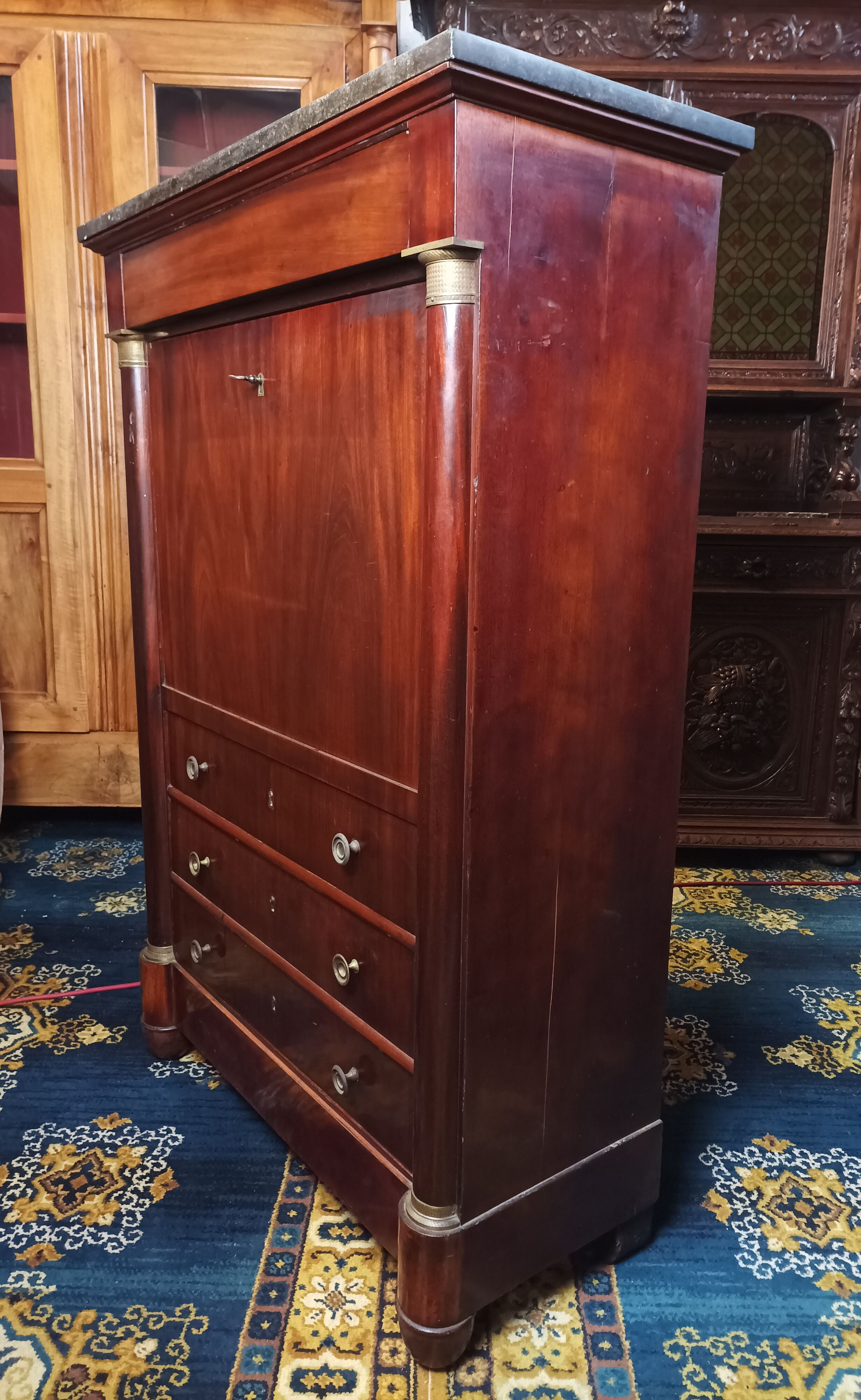Secretaire Empire en acajou