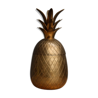 Ananas bonbonnière vintage en laiton