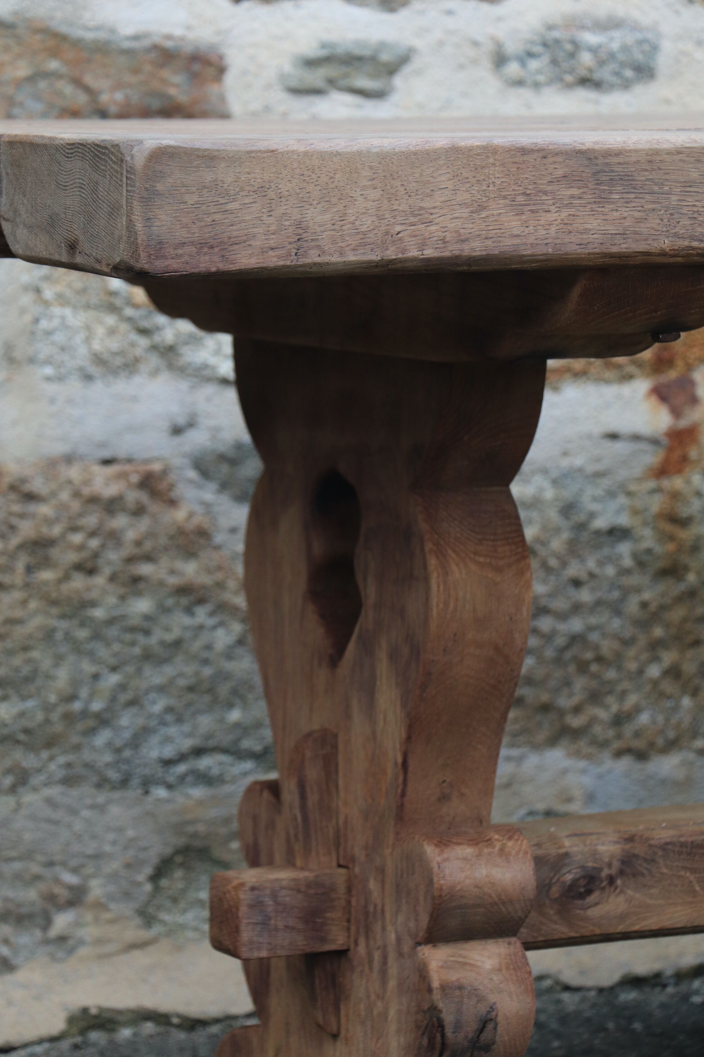 Wooden monastery table XIX