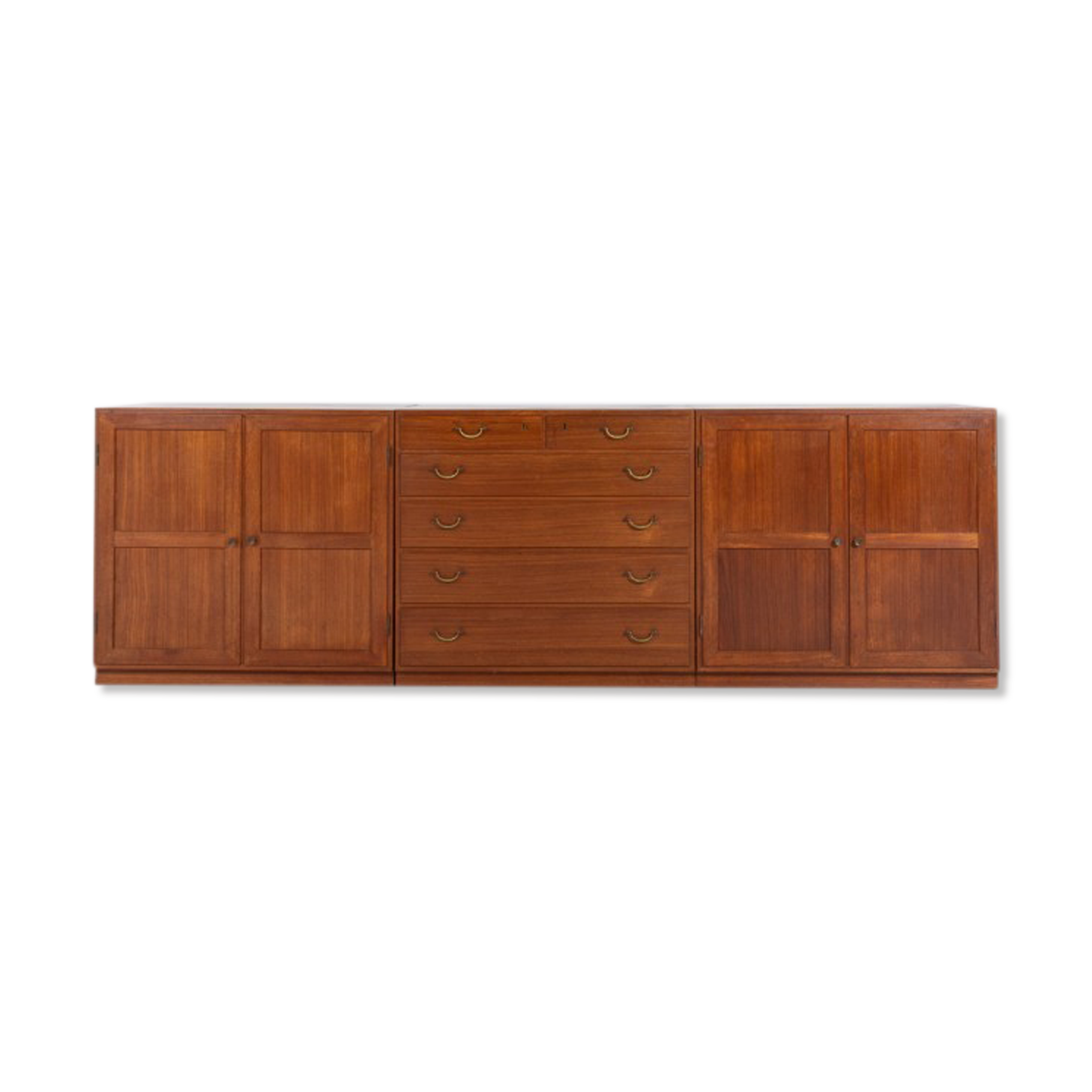 Set of 3 teak cabinets by Tove and Edvard Kindt-Larsen for Thorald Madsen, 1950s