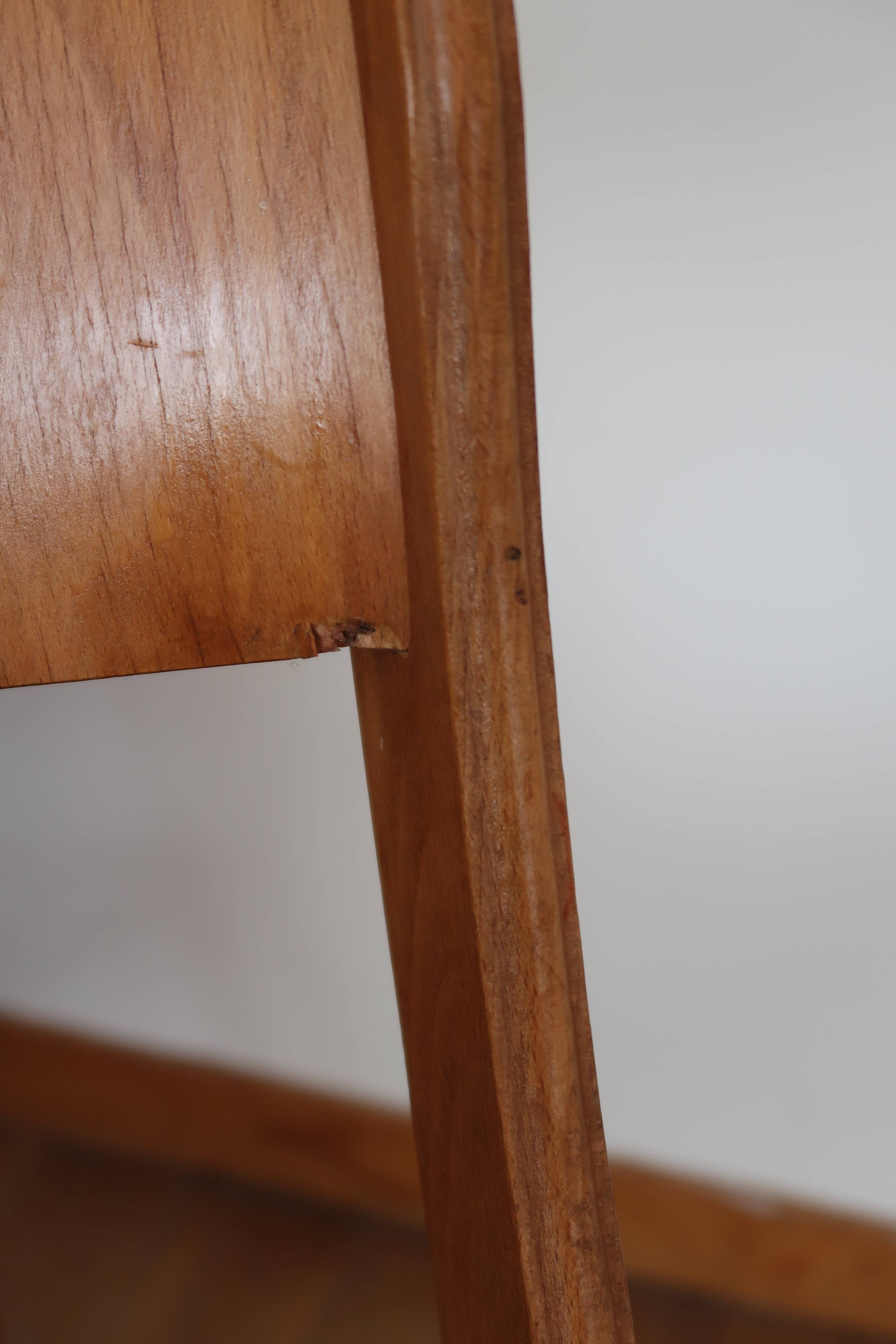 Set of 4 folding chairs in wood 70