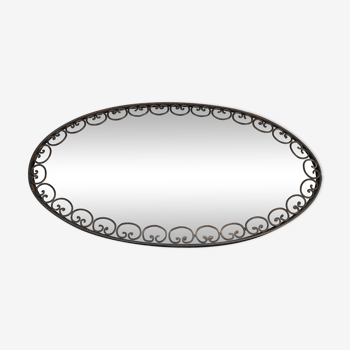 Wrought iron mirror 34x61cm