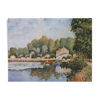 Oil on canvas - landscape
