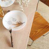 5 Marbled brown formica chairs