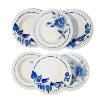 Lot de 6 assiettes creuses dépareillées