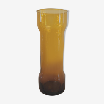 Vase en verre ambré, années 1970