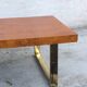 Vintage art deco coffee table with pretty metal leg