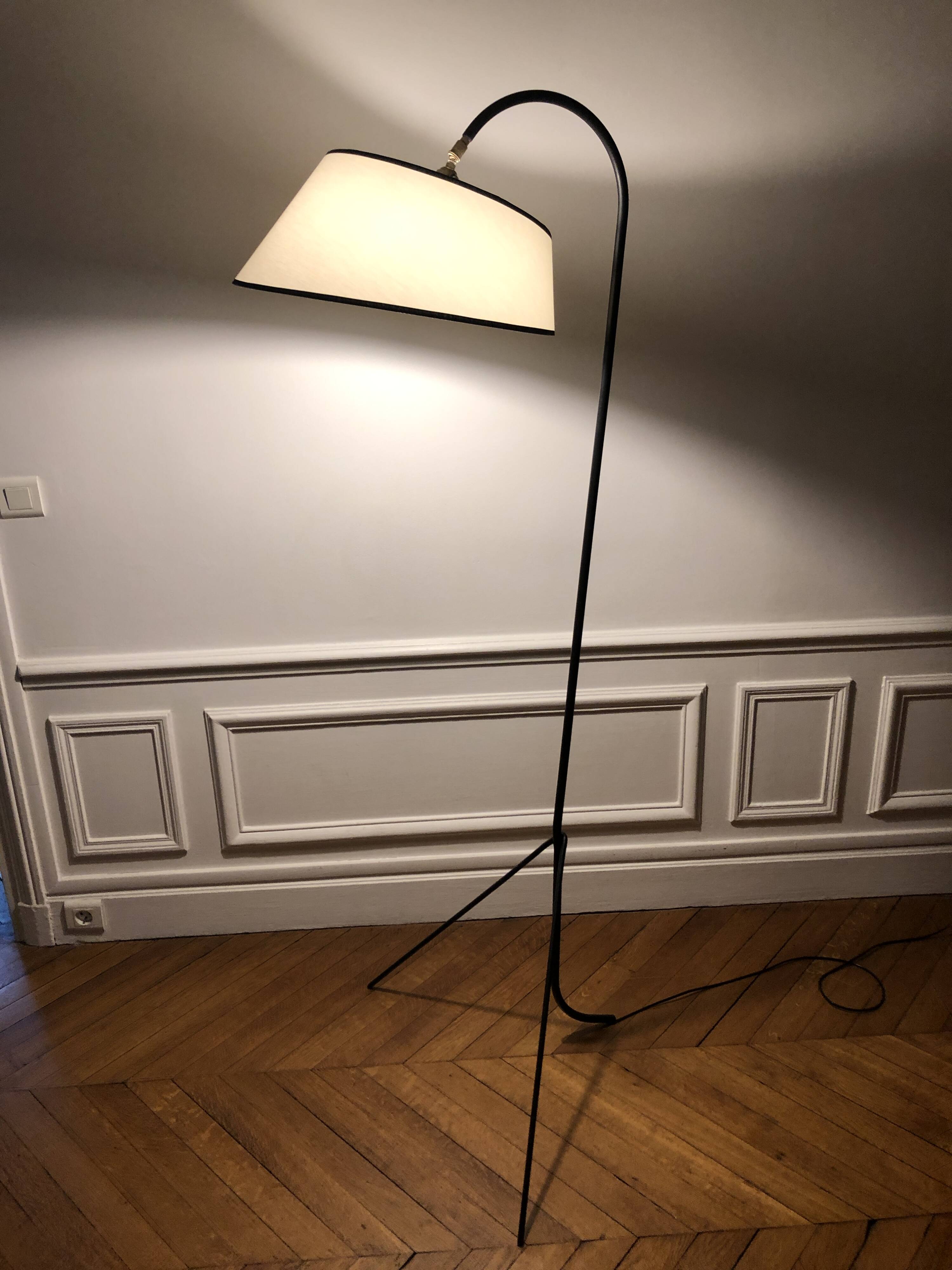 1950s tripod floor lamp