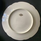 6 Paris porcelain plates, "A la Reine" model, 1890, Damon