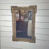 Ancien miroir doré Napoléon III,  91×61cms