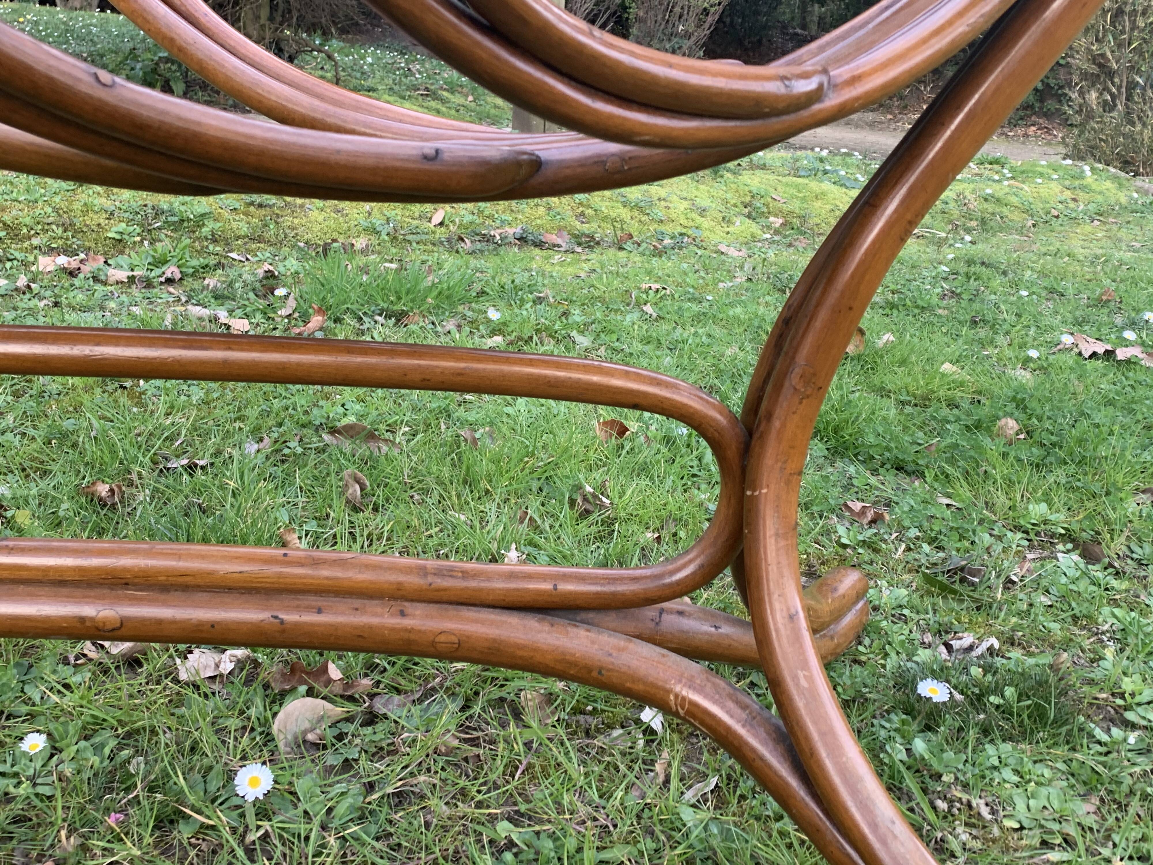 Antique Kohn wooden rocking cradle, cot or bassinet, 1900