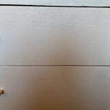Vintage white chest of drawers with compass feet