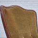 1950s, Danish highback armchair, original upholstery, green velour.