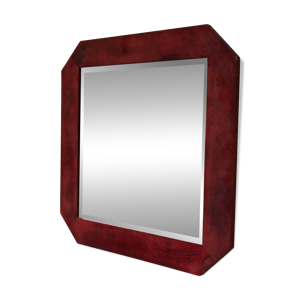 Miroir mural Aldo Tura - rouge