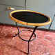 Vintage rattan side table