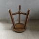 Tripod stool, with carved legs, around 1940
