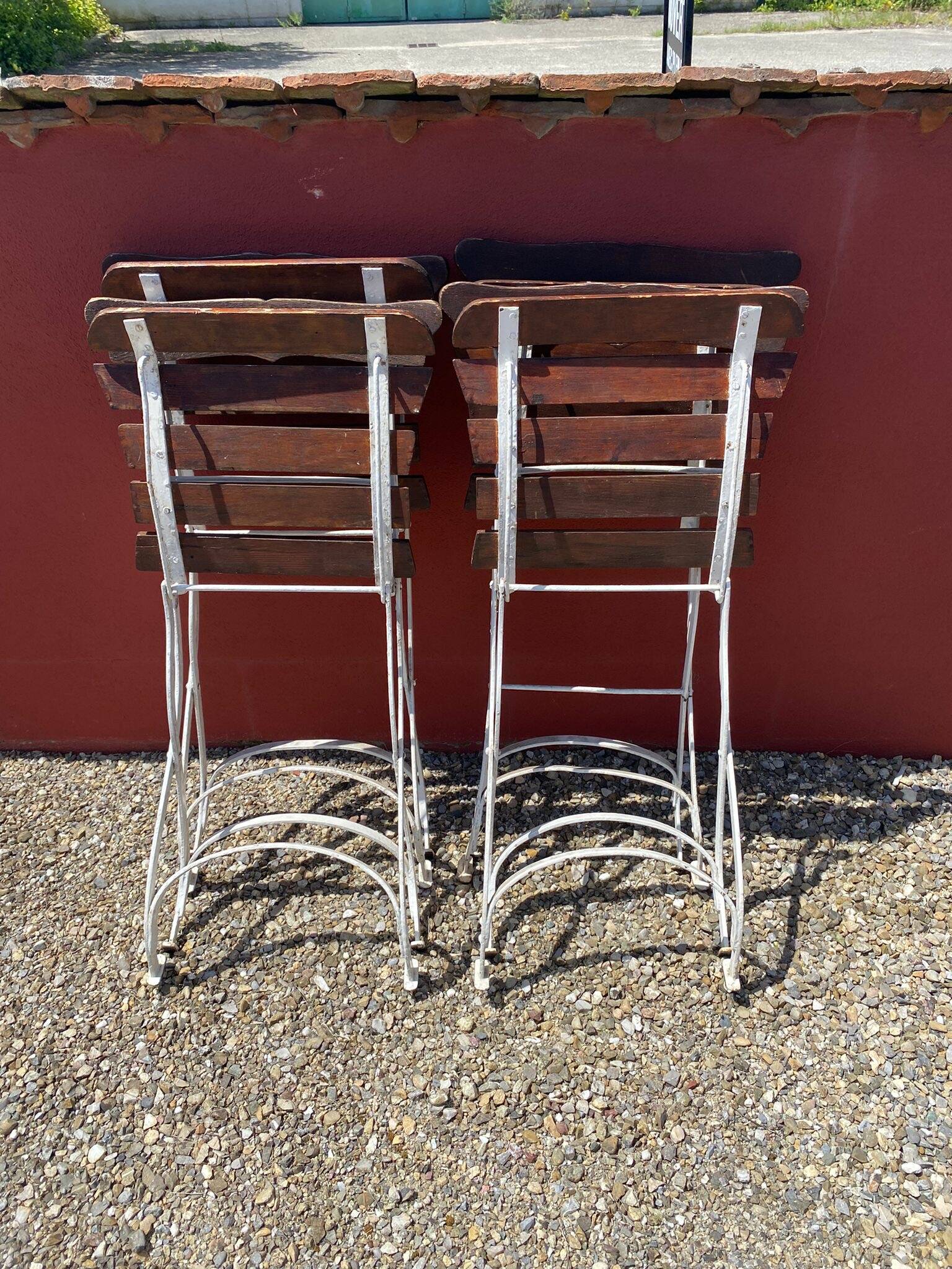 Lot de 4 chaises de jardin / bistrot