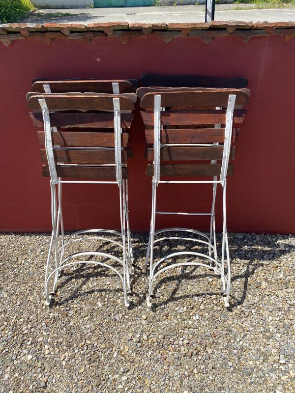 Lot de 4 chaises de jardin / bistrot