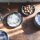 Lot d’assiettes graphiques Salins