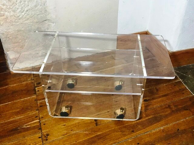 Transparent coffee table