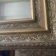 Miroir étain vintage cadre doré
