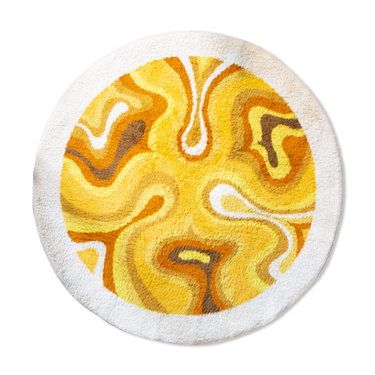 Yellow "Amoebe" Carpet from Desso, 1970