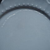 Set of 4 blue ceramic dessert plates