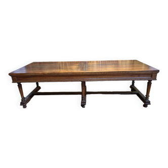 Louis XIII high style farmhouse dining table