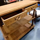 Old oak shelf console