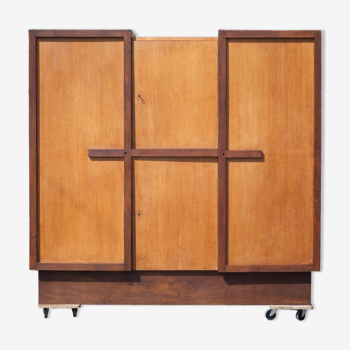 Wooden cabinet 3 doors, wardrobe, modernist, minimalist