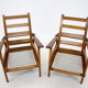 1930s Pair of Antonin Heythum Very Rare Armchairs + Stools, Czechoslovakia