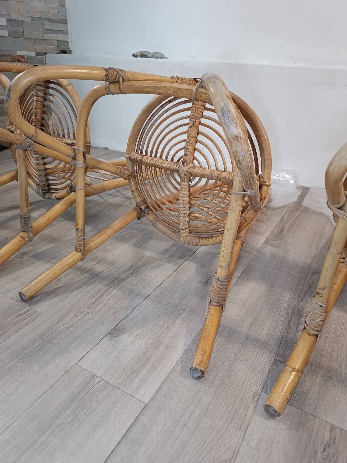 Trio de chaises par Dirk Van Sliedregt Années 1960