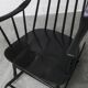 Rocking chair Grandessa en Hêtre noir par Lena Larsson 1960 pour Nesto
