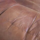 Croissant Sofa in Cognac Leather by Raphael Raffel for Honore Paris, 1970s