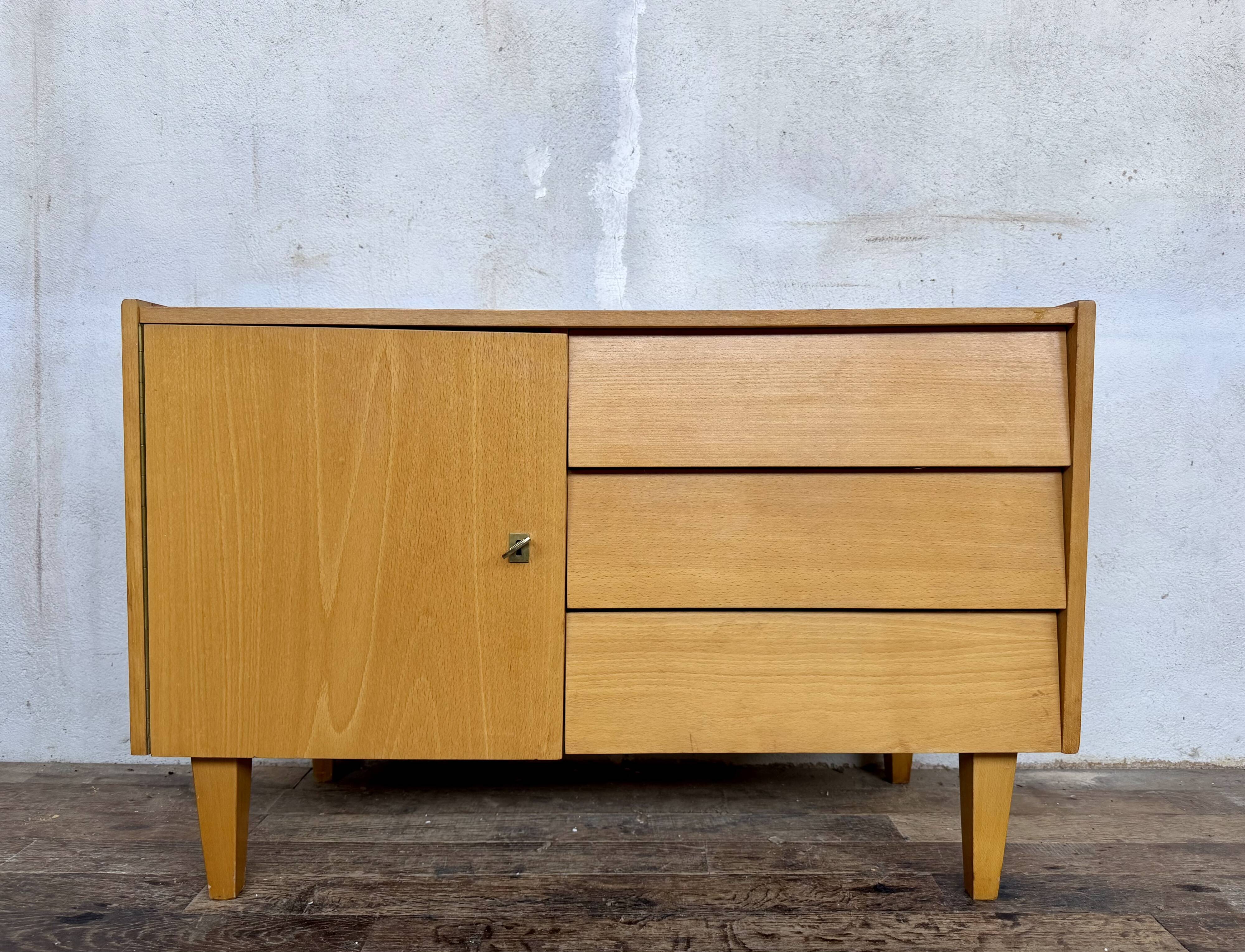 Enfilade meuble tv vintage look scandinave