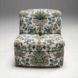 Fauteuil fleuri du milieu du siècle, Italie, années 1960